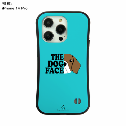 ケース いぬ 犬 イラスト  THE DOG FACE スマホ ケース iPhone8, SE2, SE3 ~ ケース iPhone16セリア