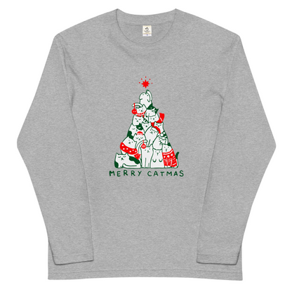 【クリスマス限定商品】猫 ロン t 猫 長袖 t シャツ ねこ 猫イラスト 猫クリスマス