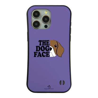 ケース いぬ 犬 イラスト  THE DOG FACE スマホ ケース iPhone8, SE2, SE3 ~ ケース iPhone16セリア