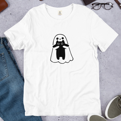 猫tシャツ ねこ 猫イラスト おもしろ tシャツ かわいい ハロウィン｜アダルト&キッズサイズ