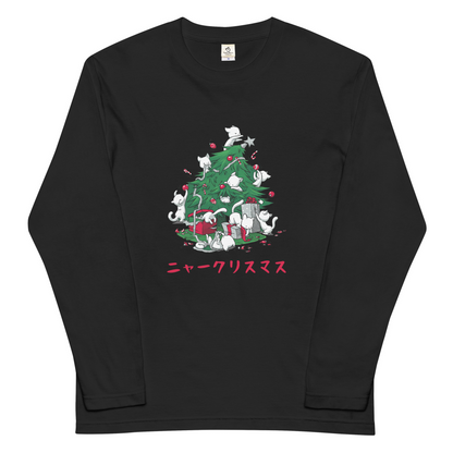 【クリスマス限定商品】猫 ロン t 猫 長袖 t シャツ ねこ 猫イラストニャークリスマス