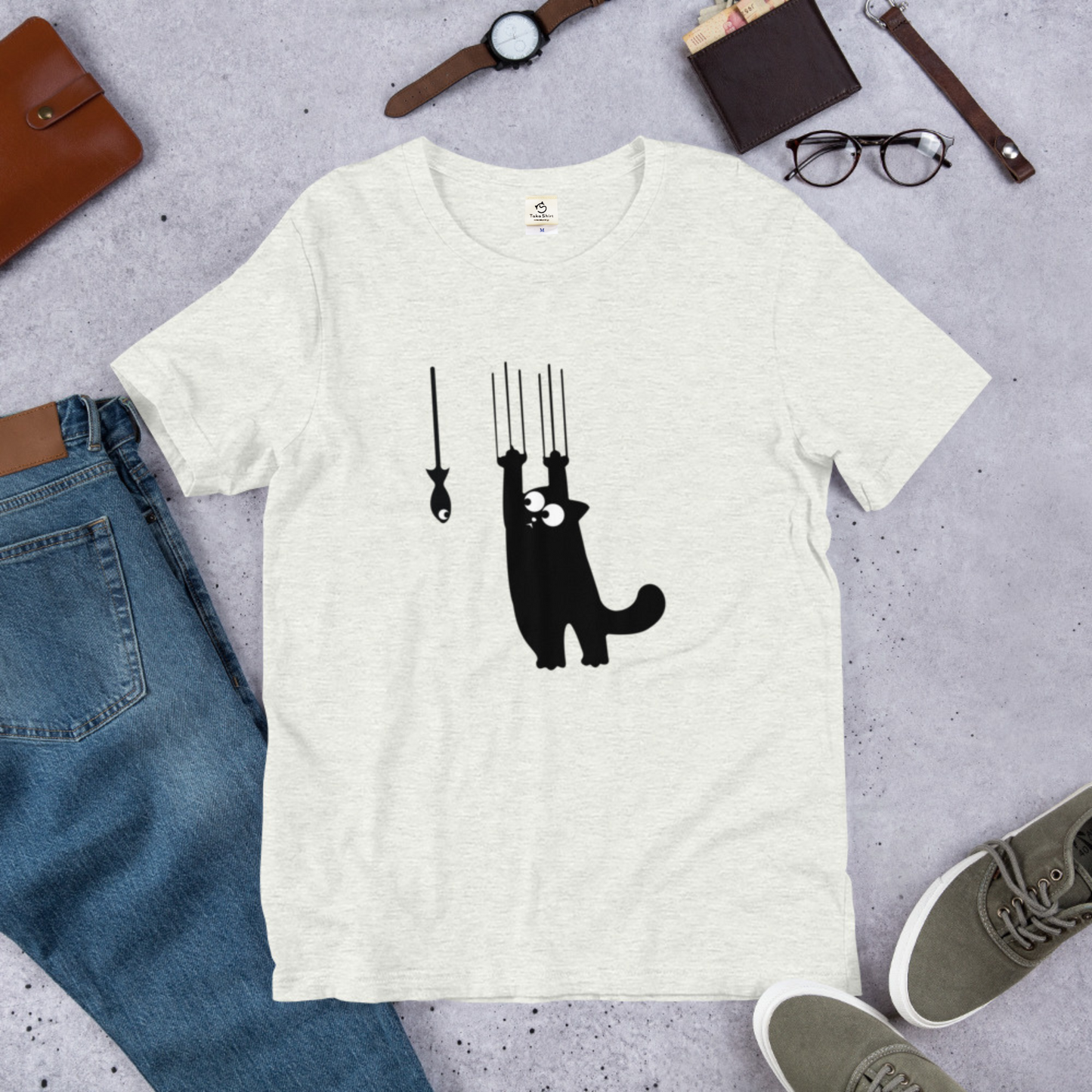 猫tシャツ ねこ かわいい猫イラスト｜アダルト&キッズサイズ