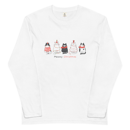 【クリスマス限定商品】猫 ロン t 猫 長袖 t シャツ ねこ 猫イラスト 猫クリスマス