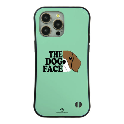 ケース いぬ 犬 イラスト  THE DOG FACE スマホ ケース iPhone8, SE2, SE3 ~ ケース iPhone16セリア