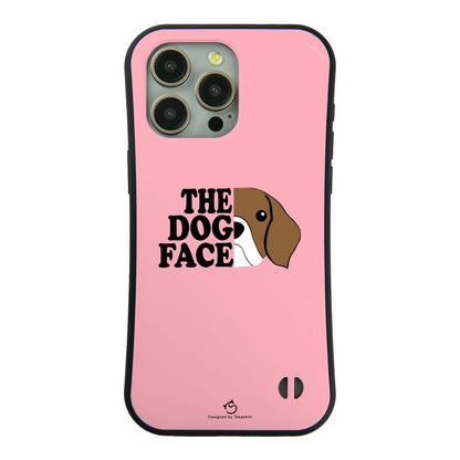 ケース いぬ 犬 イラスト  THE DOG FACE スマホ ケース iPhone8, SE2, SE3 ~ ケース iPhone16セリア