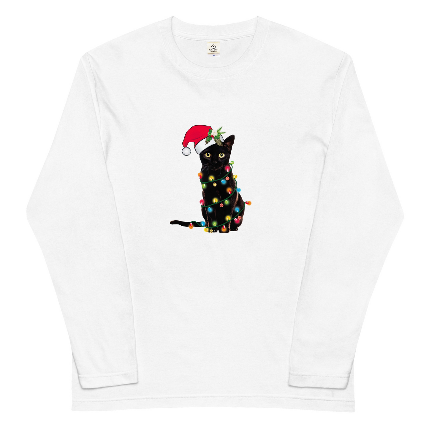 【クリスマス限定商品】猫 ロン t 猫 長袖 t シャツ ねこ 猫イラスト 猫クリスマス