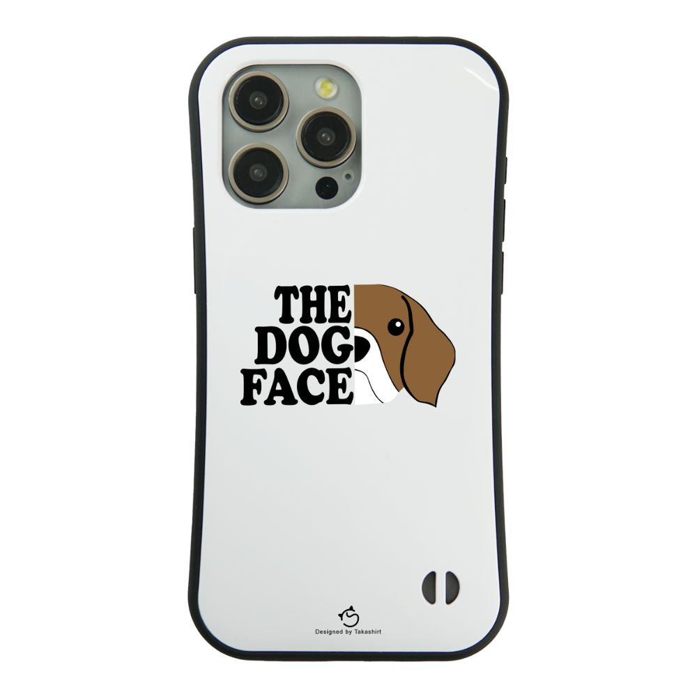 ケース いぬ 犬 イラスト  THE DOG FACE スマホ ケース iPhone8, SE2, SE3 ~ ケース iPhone16セリア