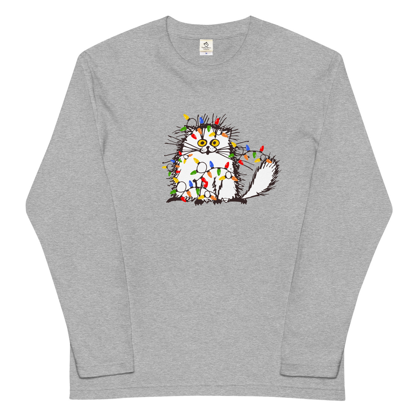 【クリスマス限定商品】猫 ロン t 猫 長袖 t シャツ ねこ 猫イラスト 猫クリスマス