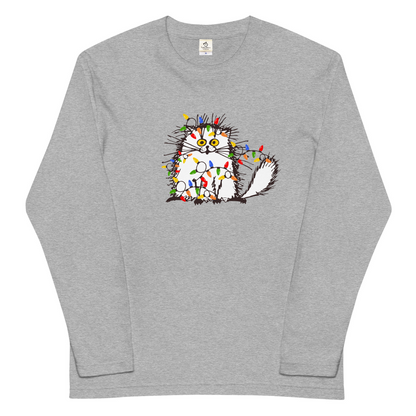 【クリスマス限定商品】猫 ロン t 猫 長袖 t シャツ ねこ 猫イラスト 猫クリスマス