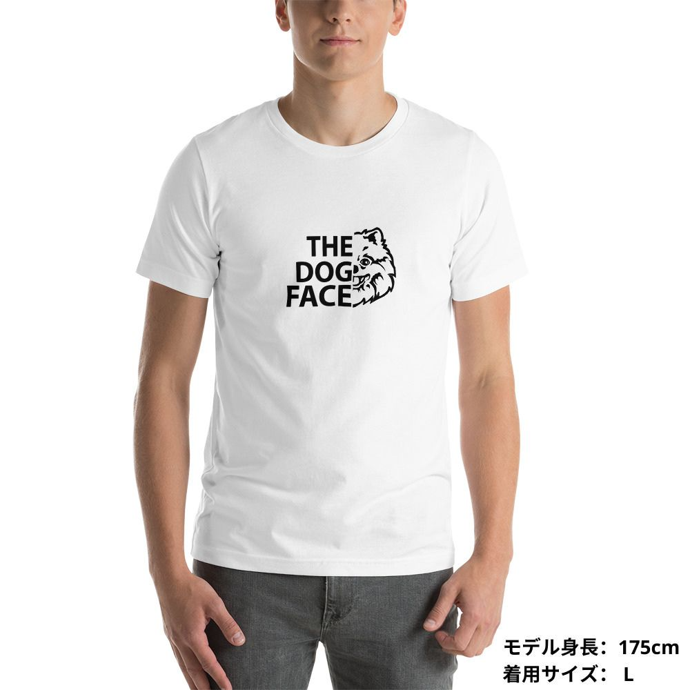 犬 tシャツ 犬イラスト ポメラニアン  THE DOG FACE｜アダルト&キッズサイズ