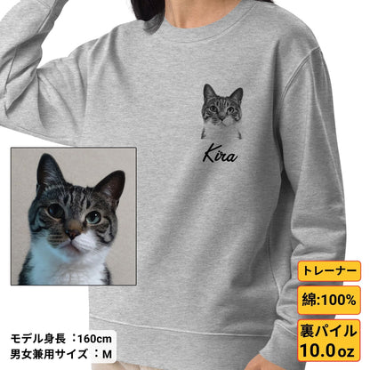 【名入れ＆写真入れ】うちの子 オリジナＴシャツ ル アート写真プリント お誕生日 クリスマス 母の日プレゼント ペット猫 犬 名入れ