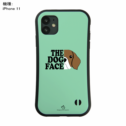 ケース いぬ 犬 イラスト  THE DOG FACE スマホ ケース iPhone8, SE2, SE3 ~ ケース iPhone16セリア