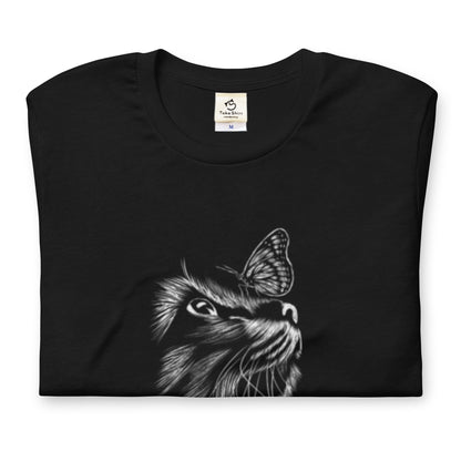 猫tシャツ ねこ 猫イラスト  可愛い猫 猫の光と影シリーズ｜アダルト&キッズサイズ【6種類デザインあり】