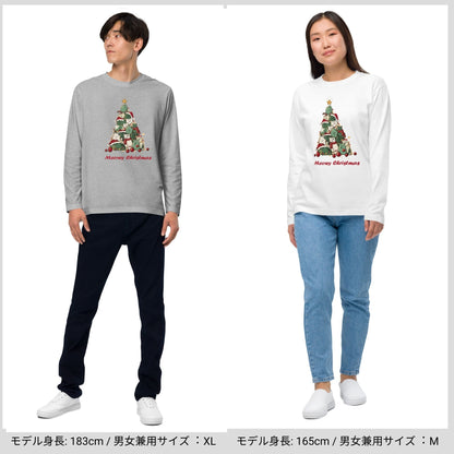 【クリスマス限定商品】猫 ロン t 猫 長袖 t シャツ ねこ 猫イラスト 猫クリスマス