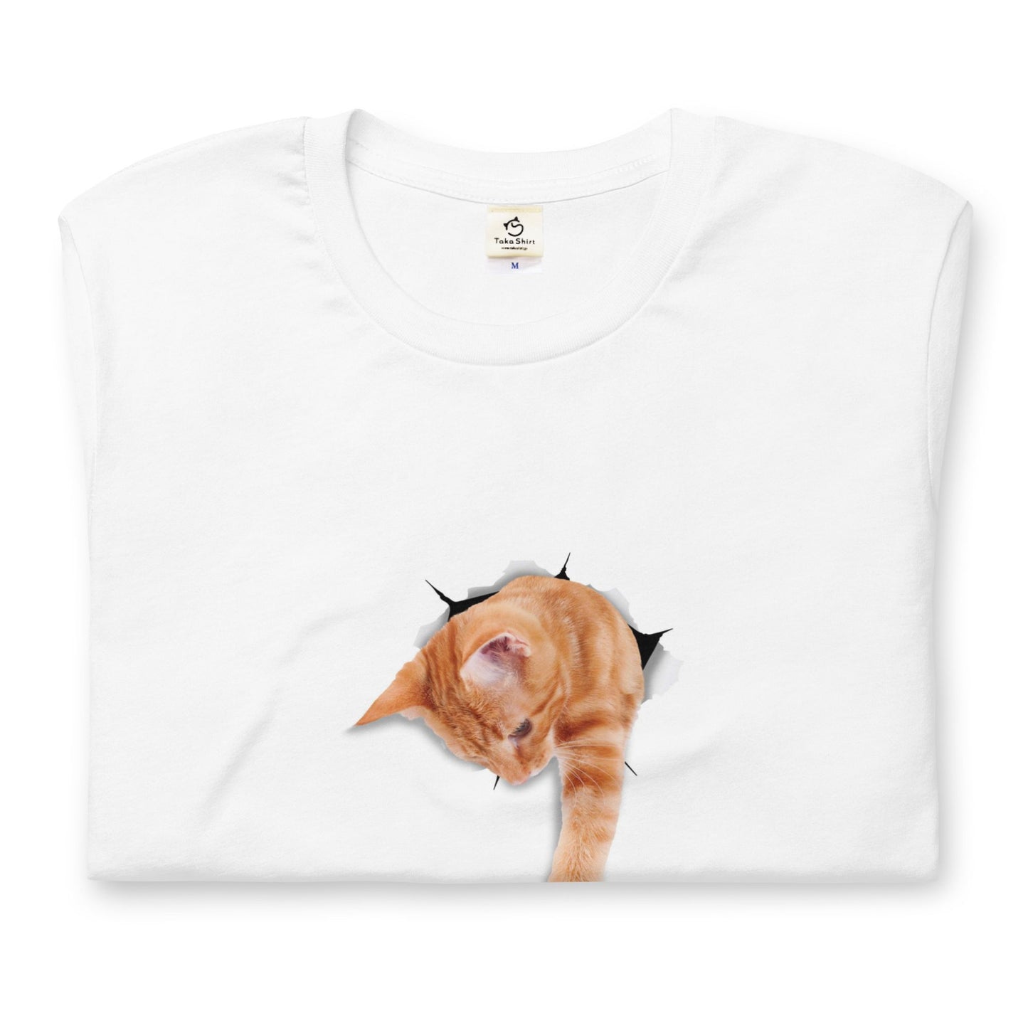 猫tシャツ ねこ 猫イラスト3D CAT 4 可愛い｜アダルト&キッズサイズ