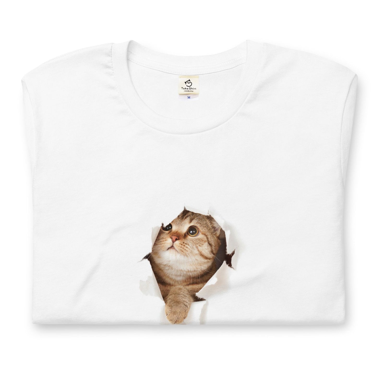 猫tシャツ ねこ 猫イラスト3D CAT 10 可愛い｜アダルト&キッズサイズ