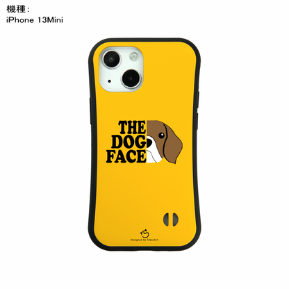 ケース いぬ 犬 イラスト  THE DOG FACE スマホ ケース iPhone8, SE2, SE3 ~ ケース iPhone16セリア