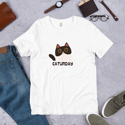 猫tシャツ ねこ 猫イラスト Caturday ｜アダルト&キッズサイズ