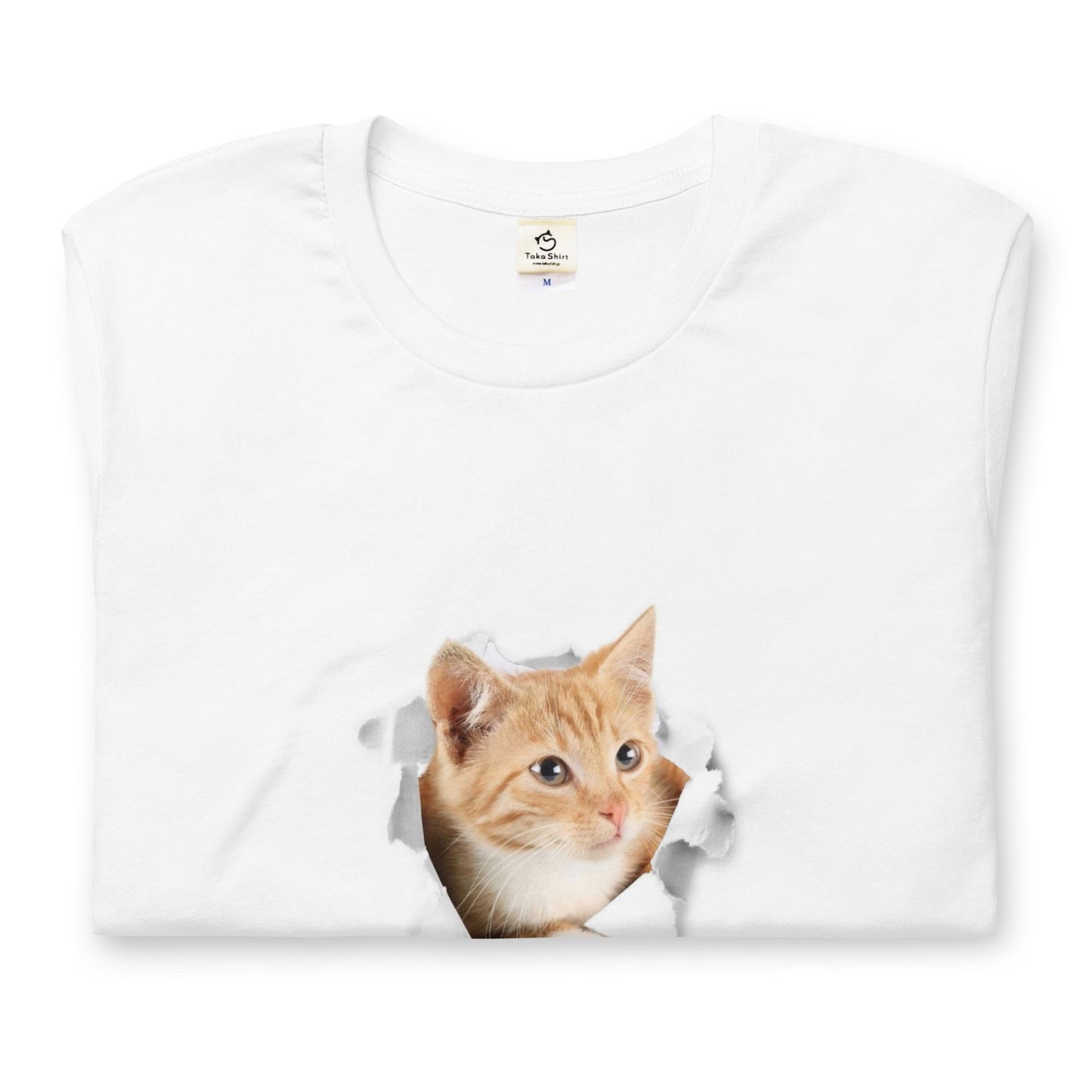 猫tシャツ ねこ 猫イラスト3D CAT 6  可愛い｜アダルト&キッズサイズ