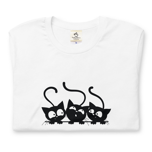 猫tシャツ ねこ 猫イラスト かわいいねこイラスト猫｜アダルト&キッズサイズ