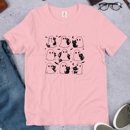 猫tシャツ ねこ 猫イラスト おもしろ tシャツ かわいい ハロウィン｜アダルト&キッズサイズ