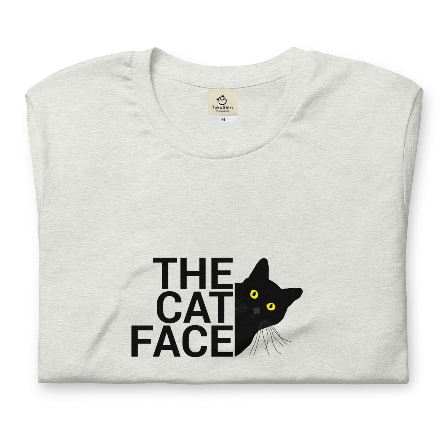 猫tシャツ ねこ 猫イラスト おもしろ tシャツ かわいい THE CAT FACE2｜アダルト&キッズサイズ