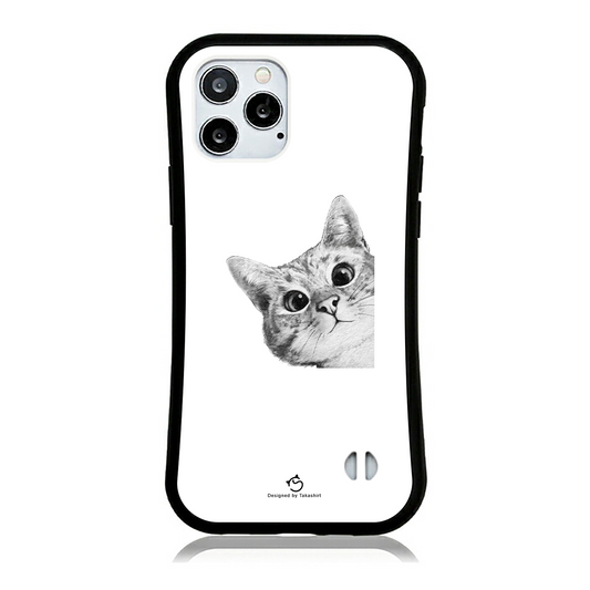 ケース ねこ 猫イラスト可愛い猫 スマホ ケース iPhone8, SE2, SE3 ~ ケース iPhone15セリア