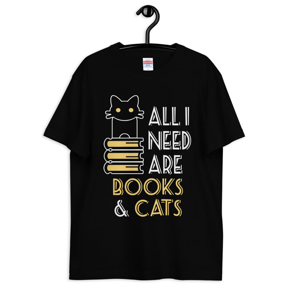 猫tシャツ ねこ 猫イラスト All I Need Are Books And Cats